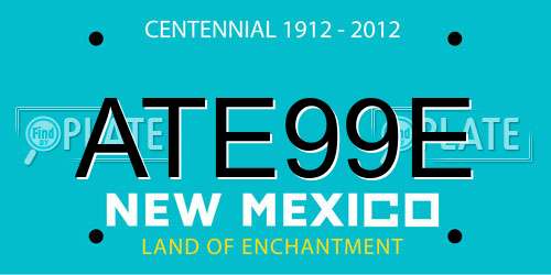 ATE99E New Mexico License Plate