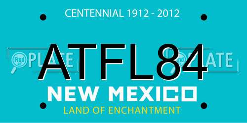 ATFL84 New Mexico License Plate