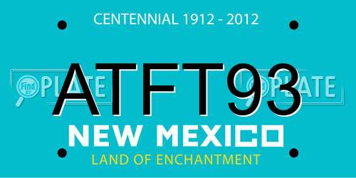 ATFT93 New Mexico License Plate