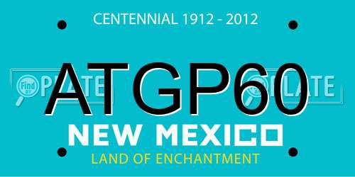 ATGP60 New Mexico License Plate