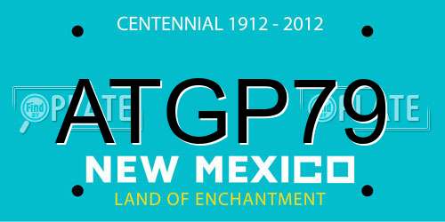 ATGP79 New Mexico License Plate