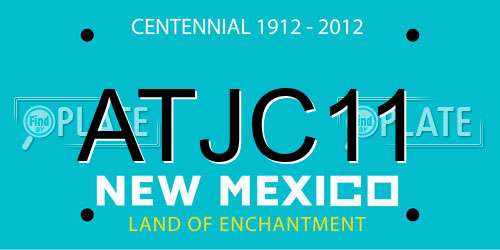 ATJC11 New Mexico License Plate