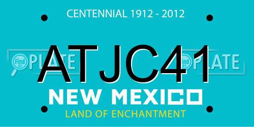 ATJC41 New Mexico License Plate