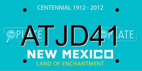 ATJD41 New Mexico License Plate