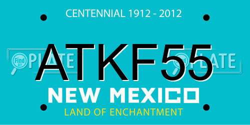 ATKF55 New Mexico License Plate