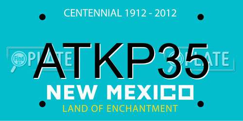ATKP35 New Mexico License Plate
