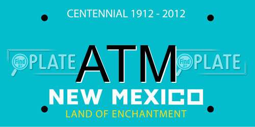 ATM New Mexico License Plate