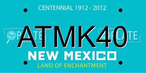 ATMK40 New Mexico License Plate