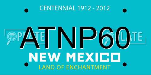 ATNP60 New Mexico License Plate