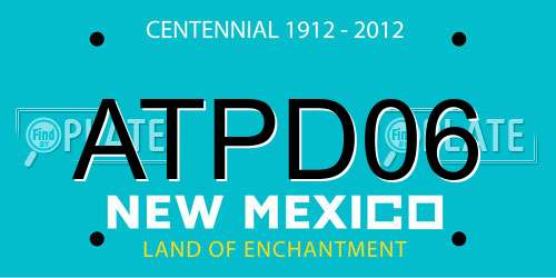 ATPD06 New Mexico License Plate