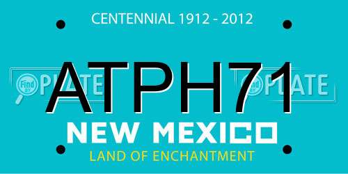 ATPH71 New Mexico License Plate