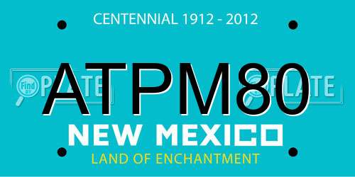 ATPM80 New Mexico License Plate