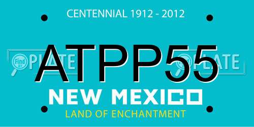 ATPP55 New Mexico License Plate