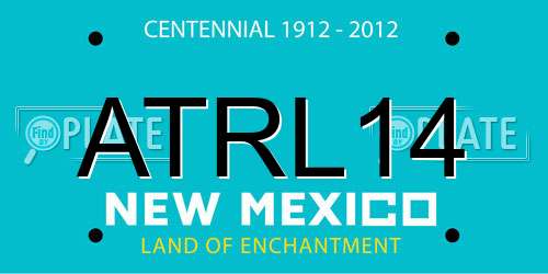 ATRL14 New Mexico License Plate