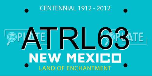 ATRL63 New Mexico License Plate