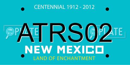 ATRS02 New Mexico License Plate