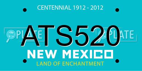 ATS520 New Mexico License Plate