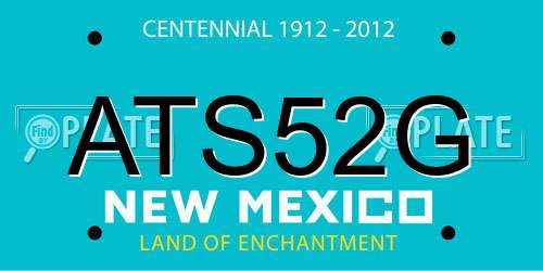 ATS52G New Mexico License Plate