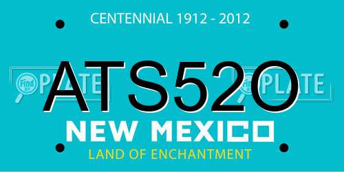 ATS52O New Mexico License Plate