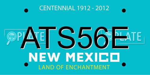 ATS56E New Mexico License Plate