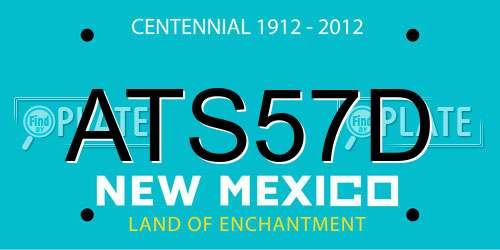 ATS57D New Mexico License Plate