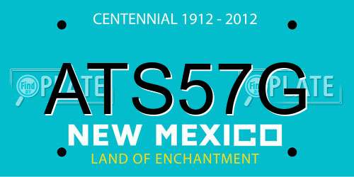 ATS57G New Mexico License Plate