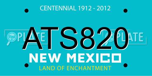 ATS820 New Mexico License Plate