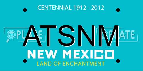 ATSNM New Mexico License Plate