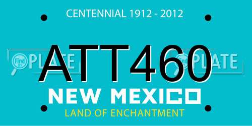 ATT460 New Mexico License Plate