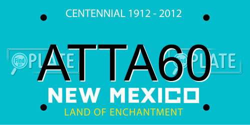 ATTA60 New Mexico License Plate