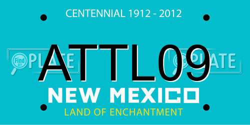 ATTL09 New Mexico License Plate