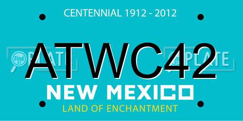 ATWC42 New Mexico License Plate