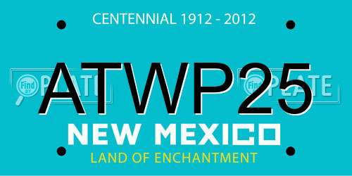 ATWP25 New Mexico License Plate