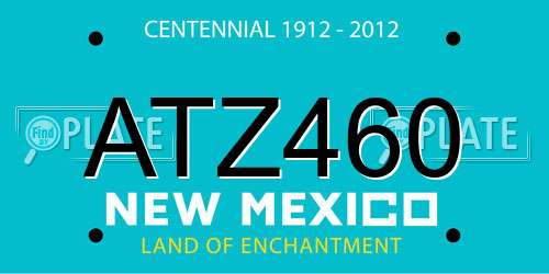 ATZ460 New Mexico License Plate