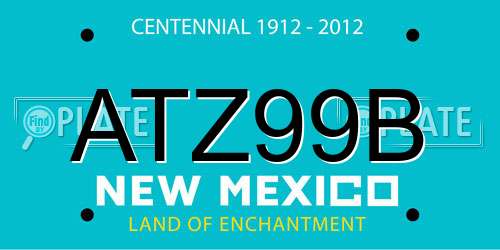 ATZ99B New Mexico License Plate
