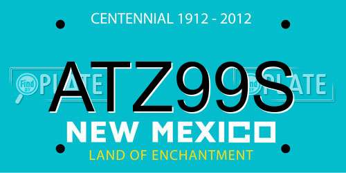 ATZ99S New Mexico License Plate