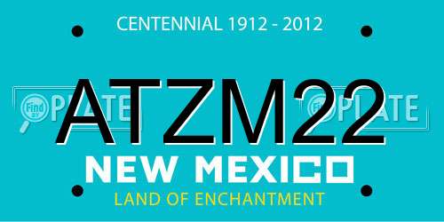 ATZM22 New Mexico License Plate