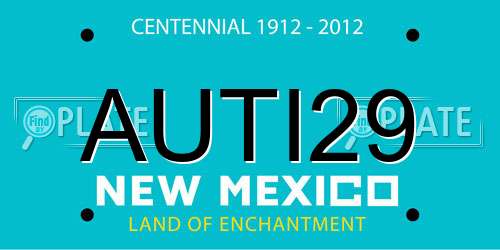 AUTI29 New Mexico License Plate