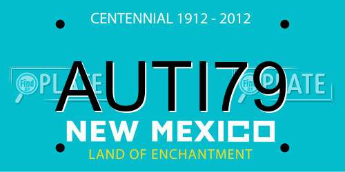 AUTI79 New Mexico License Plate