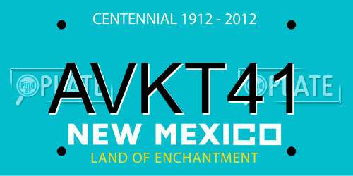 AVKT41 New Mexico License Plate