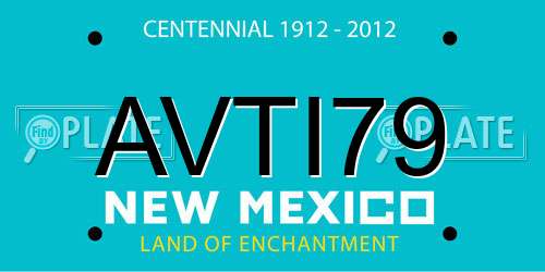 AVTI79 New Mexico License Plate