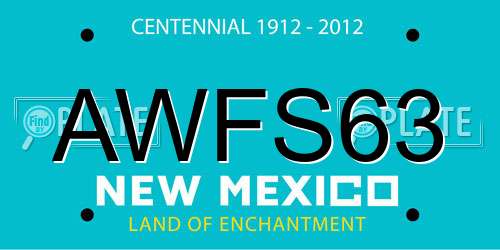 AWFS63 New Mexico License Plate