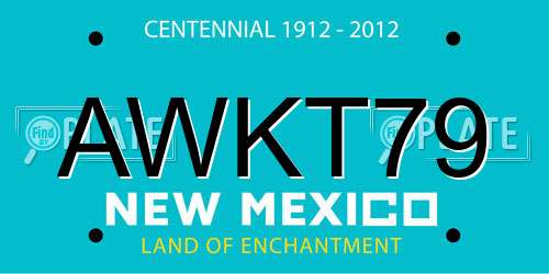 AWKT79 New Mexico License Plate