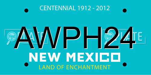AWPH24 New Mexico License Plate