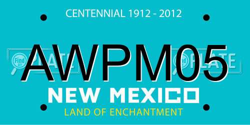 AWPM05 New Mexico License Plate