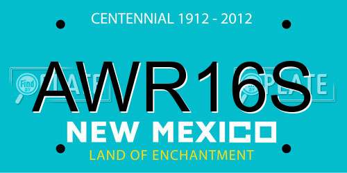 AWR16S New Mexico License Plate