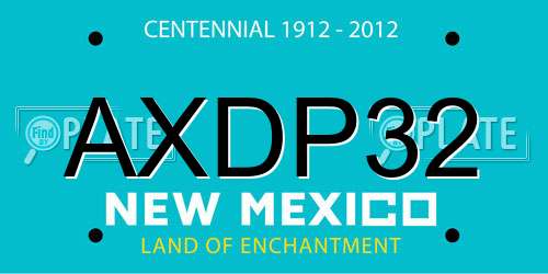 AXDP32 New Mexico License Plate