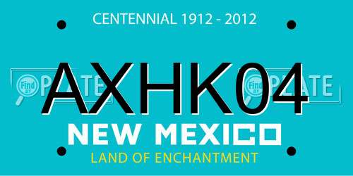 AXHK04 New Mexico License Plate