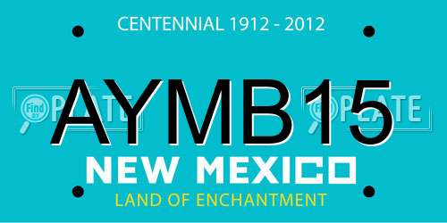 AYMB15 New Mexico License Plate