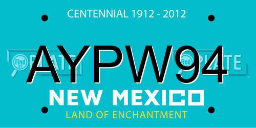 AYPW94 New Mexico License Plate